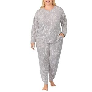 Nautica Ladies' Two - Piece Pajama Set - Gray with Stars - Size XXL (22-24)- NWT